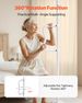 Floor-to-Ceiling Transfer Pole, Tension Mounted Bathroom Grab Bar With Anti-Slip Curve Handle, 300 Lbs Capacity Security Pole For Elderly, Ideal Senior Safety Pole For 7-10 Ft Ceilings, White_maomaolike.com