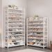 11-layer Door Shoe Cabinet, Home Space-saving, Large-capacity, Multi-layer Shoe Rack, Dust-proof, Rounded Corner, Anti-collision Design Storage Rack_maomaolike.com
