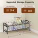 Multi-layered Expandable Shoe Rack, Adjustable Multilayer Shoe Storage Organizer, Space Saving Freestanding Shoe Shelf For Entryway Closet Bedroom_maomaolike.com