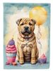Shar Pei Happy Birthday Garden Flag Mailbox Flag Decorative Yard Flag Banner Outside Patio Artwork Yard Flower Beds, Garden Size, Multicolor_maomaolike.com