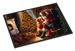 Golden Retriever And Santa Claus Doormat Front Door Mat Indoor Outdoor Rugs For Entryway, Non Slip Washable Low Pile, 24H X 36W_maomaolike.com