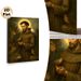 Saint Francis With Wildlife Painting Poster, Classic Oil Painting Style Poster, Peaceful Spiritual Artwork Featuring Saint Surrounded By Gentle Forest_maomaolike.com