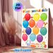 Spanish Birthday Calendar Painting Poster, Colorful Cute Cartoon Animal & Balloon Poster, Ideal For Tracking Monthly Birthdays, Suitable For Office_maomaolike.com