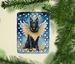 Belgian Sheepdog My Angel Porcelain Ornament Christmas Tree Hanging Decorations For Home Christmas Holiday, Rectangle, Gift, Multicolor_maomaolike.com