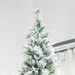 9ft Unlit Snow Flocked Pine Artificial Christmas Tree With Realistic Branches And 1159 Tips, Green_maomaolike.com