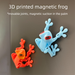3D Printed Movable Joint Tree Frog Fridge Magnet, Realistic Frog Magnetic Ornament, Cute Articulated Frog Toy Decor For Home Kitchen Decoration Gift_maomaolike.com