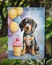 Bluetick Coonhound Happy Birthday Garden Flag Mailbox Flag Decorative Yard Flag Banner Outside Patio Artwork Yard Flower Beds, Garden Size, Multicolor_maomaolike.com