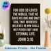John 3:16 Bible Verse Painting Poster, Minimalist Warm Glowing Typography Poster, Inspirational Religious Message, Ideal For Home, Prayer Room And_maomaolike.com