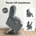 Power Lift Recliner Chair For Elderly, Recliner Chair With Massage & Heat, Electric Leather Lift Recliner Chair For Living Room With Side Pocket, USB & Type-C Charge Port, Charcoal Gray_maomaolike.com