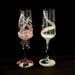 Elegant Champagne Glass With Eternal Flower Butterfly Decoration, DIY Kit For Toasting Glasses, Wedding And Engagement_maomaolike.com