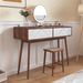 Entryway Table With 2 Carved Panel Drawers, Console Table With Storage Space And Wood Legs,Sofa Table Behind Couch For Hallway, Living Room_maomaolike.com