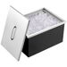 VEVOR Drop In Ice Chest, 20"L X 14"W X 12"H Stainless Steel Ice Cooler, Commercial Ice Bin With Cover, 40 Qt Outdoor Kitchen Ice Bar, Drain-pipe And Drain Plug Included, For Cold Wine Beer_maomaolike.com