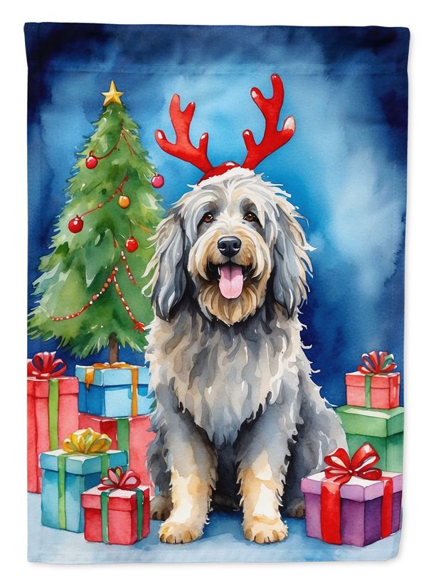Bergamasco Christmas Reindeer Garden Flag Mailbox Flag Decorative Yard Flag Banner Outside Patio Artwork Yard Flower Beds, Garden Size, Multicolor_maomaolike.com