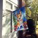 Corgi Christmas Reindeer House Flag Large Porch Sleeve Pole Decorative Outside Yard Banner Artwork Wall Hanging, Polyester, House Size, Multicolor_maomaolike.com