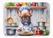 French Bulldog The Chef Memory Foam Kitchen Mat Machine Washable Anti-Fatigue Mat Cushion Comfort Bath Mat Or Kitchen Rug_maomaolike.com