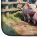 Piglets In The Mud Dish Drying Mat Absorbent Dish Drying Mat Pad For Kitchen Counter Dish Drainer Mat For Countertop, 14 X 21", Multicolor_maomaolike.com