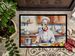 Whippet The Chef Doormat Front Door Mat Indoor Outdoor Rugs For Entryway, Non Slip Washable Low Pile, 24H X 36W_maomaolike.com