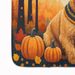 Lakeland Terrier Fall Memory Foam Kitchen Mat Machine Washable Anti-Fatigue Mat Cushion Comfort Bath Mat Or Kitchen Rug_maomaolike.com