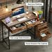 Computer Desk, Study Writing Table With Reversible Drawer Cabinet_maomaolike.com