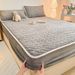 Cartoon Milk Velvet Quilted Sheet Single Piece 1.2m 1.5/1.8 Thickened Coral Fleece Cover Non-Slip Bed Set_maomaolike.com