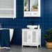 White Bathroom Under Sink Cabinet Vanity Unit With Adjustable Shelf Space Saver_maomaolike.com