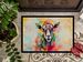 Hippie Animal Goat Doormat Front Door Mat Indoor Outdoor Rugs For Entryway, Non Slip Washable Low Pile, 24H X 36W_maomaolike.com