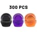 300 Pcs Halloween Foil Cupcake Liners Black Purple Orange Foil Metallic Cupcake Wrappers Halloween Party Standard For Halloween Party Birthday_maomaolike.com