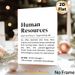Human Resources Humorous Definition Painting Poster, Minimalist Typographic Text Poster, Lighthearted Office Decor Ideal For Workspace, Office Areas_maomaolike.com