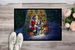 Alaskan Malamute And Santa Claus Doormat Front Door Mat Indoor Outdoor Rugs For Entryway, Non Slip Washable Low Pile, 24H X 36W_maomaolike.com