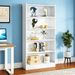Wood Bookcase, 72" Tall Bookshelf With 6-Tier Open Storage Shelves_maomaolike.com