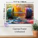 Barbell Themed Painting Poster, Vibrant Abstract Brushstroke Style Poster, Energetic Weightlifting Artwork, Suitable For Gym, Home Fitness Space_maomaolike.com