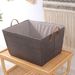 Rattan Woven Snack Foldable Straw Toy With Handle Storage Laundry Miscellaneous Basket_maomaolike.com