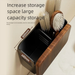 Toilet Washstand Comb Walnut Wood Hair Dryer Storage Wall-mounted Bathroom Wind Rack_maomaolike.com