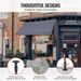 VEVOR 178x47" Patio Awning Retractable Awning Sunshade Shelter With Crank Handle_maomaolike.com