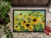 Maryland Black-Eyed Susans In Watercolor Doormat Front Door Mat Indoor Outdoor Rugs For Entryway, Non Slip Washable Low Pile, 24H X 36W_maomaolike.com