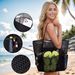 Beach Bag, Double-layer Mesh Beach Tote, Bathing And Swimming Toiletries Storage Bag_maomaolike.com