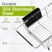 JASIWAY Dish Drying Rack In Sink, Dish Drainer With Cup And Utensil Holder_maomaolike.com