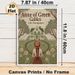 Anne Of Green Gables Painting Poster, Vintage Pastoral Style Poster, Nostalgic Literary-inspired Design Featuring Girl Facing Countryside House With_maomaolike.com