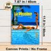 Swimming Pool Themed Movie Painting Poster, Vibrant Retro Cinematic Scene Poster, Stylish Vintage Film Artwork Suitable For Home Theater, Living Room_maomaolike.com