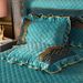 European Style Crystal Quilted Skirt Thickened Milk Velvet Single Lace Bed Mattress Dust Cover Protector_maomaolike.com