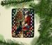Doberman Pinscher And Santa Claus Porcelain Ornament Christmas Tree Hanging Decorations For Home Christmas Holiday, Rectangle, Gift, Multicolor_maomaolike.com