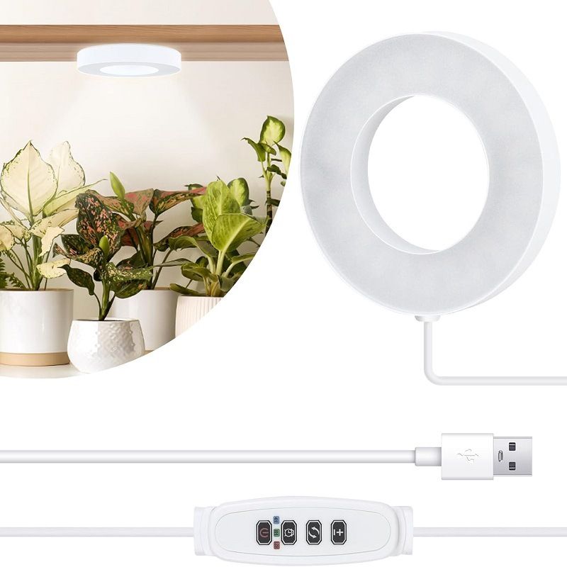 LED Plant Growth Lamp Flower Stand Green Plant Wall Potted Succulent Flowers Full Spectrum Ceiling Plant Fill Light Factory_maomaolike.com