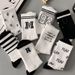 Unisex Socks Female ins Hipster high appearance level Mid-tube socks Student Sport Mid-tube socks couple socks_maomaolike.com