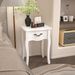 Wooden Nightstand With A Drawer,Storage End Table For Bedroom,Bathroom,Livingroom_maomaolike.com