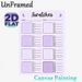 Color Swatch Tracker Painting Poster, Soft Purple Minimalist Design Poster, Practical Tool To Organize Color Swatch Records, Suitable For Art Studio_maomaolike.com