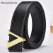 HOT New Fashion Designer Smooth Alloy Letter Buckle Leather Men's and Women's Belts_maomaolike.com