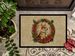 Corgi Christmas Flowers Doormat Front Door Mat Indoor Outdoor Rugs For Entryway, Non Slip Washable Low Pile, 24H X 36W_maomaolike.com