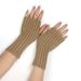 Unisex Warm wool gloves Fingerless gloves Knitted cuffs Wool gloves with false sleeves straight gloves Warm gloves_maomaolike.com