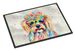Yorkshire Terrier Hippie Dawg Doormat Front Door Mat Indoor Outdoor Rugs For Entryway, Non Slip Washable Low Pile, 24H X 36W_maomaolike.com