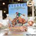 Houston Rodeo Cowboy Painting Poster, Vintage Western-style Vibrant Cowboy Riding Bucking Horse Poster, Retro Nostalgic Wall Decor Ideal For Living_maomaolike.com